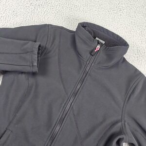 Nike ACG Jacket Womens Small Gray Softshell Fleece‎ Lined Full Zip Pockets